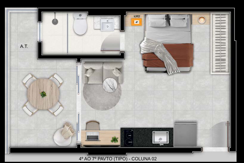 Planta Apartamento — On Sand