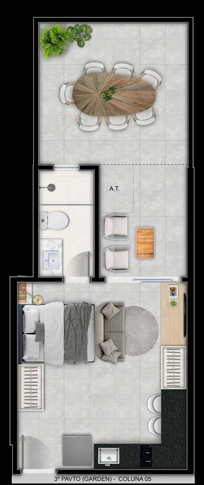Planta Apartamento — On Sand