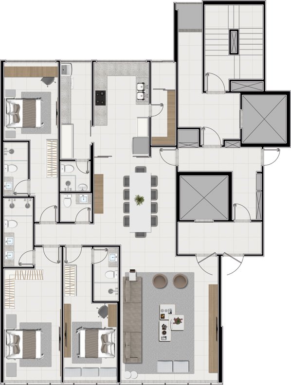 Planta 4 Suites — Taj Home Resort