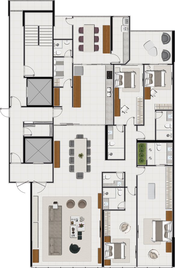 Planta 3 Suites — Taj Home Resort