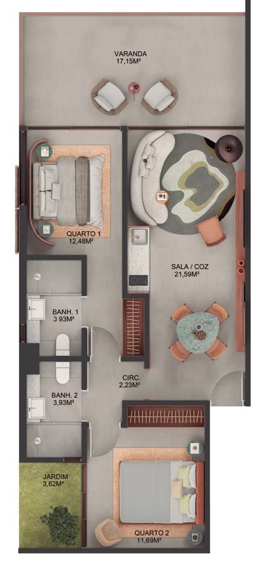 Planta Apartamento — Vive Le Vin