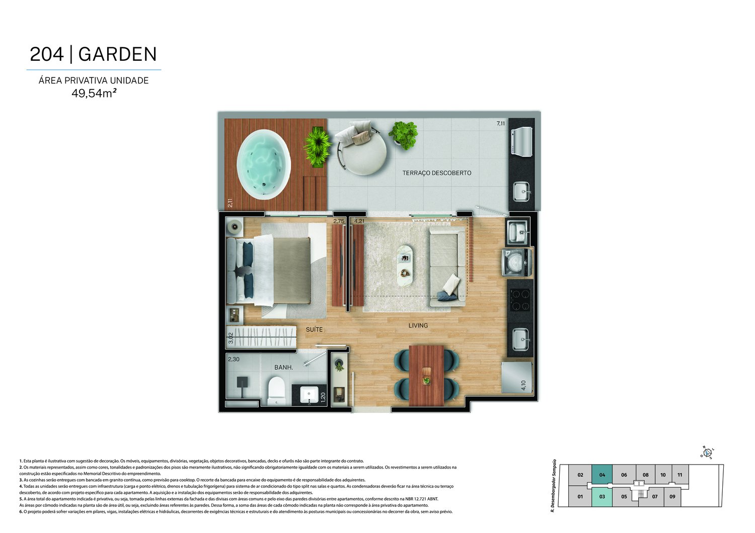 Planta 1 Quarto — Fit@370