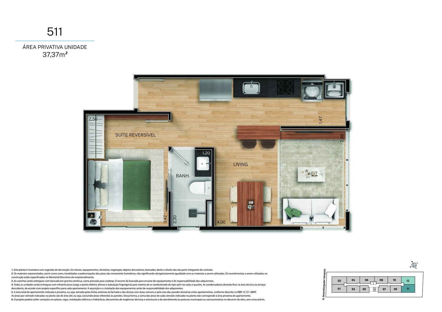 Planta 1 Quarto — Fit@370