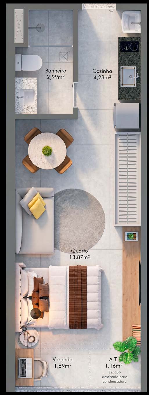 Planta 2 Quartos — ITA.living