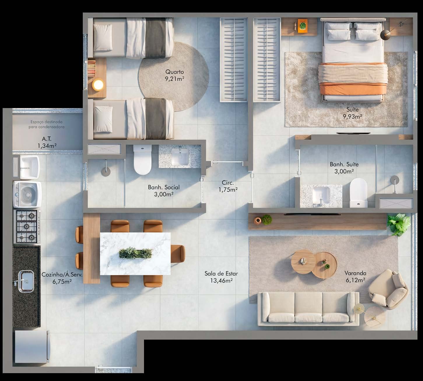 Planta Apartamento — ITA.living