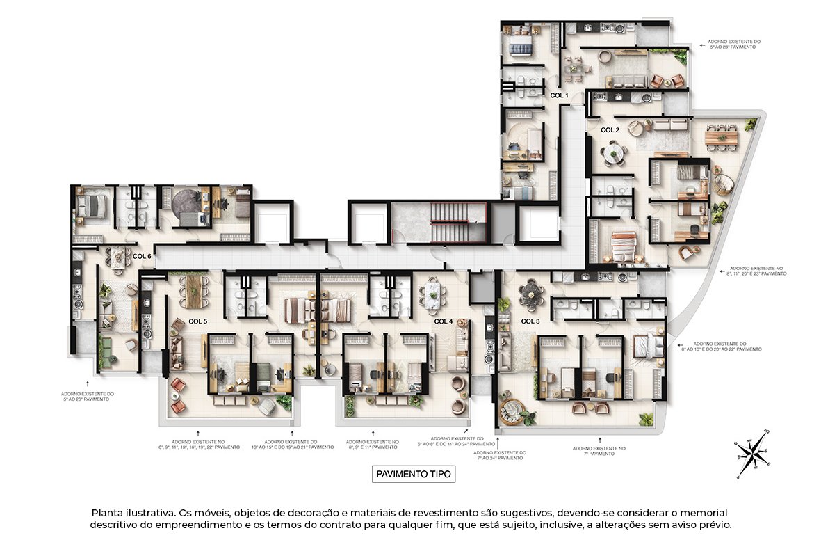 Planta Apartamento — Kalea Residence