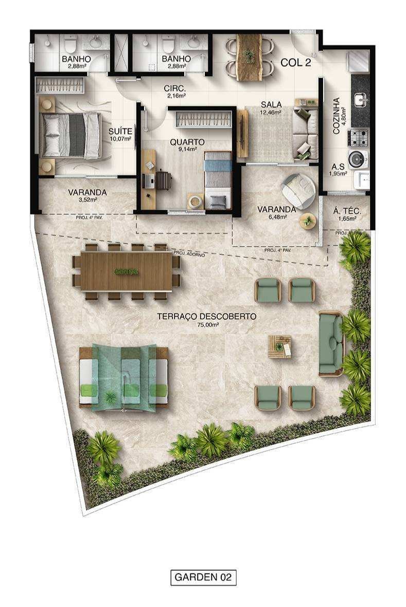 Planta Garden — Macan Residence
