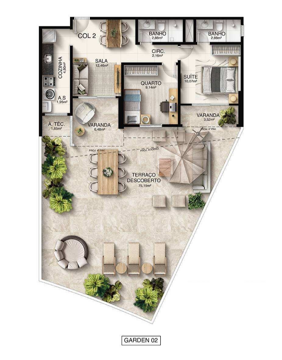 Planta Garden — Macan Residence