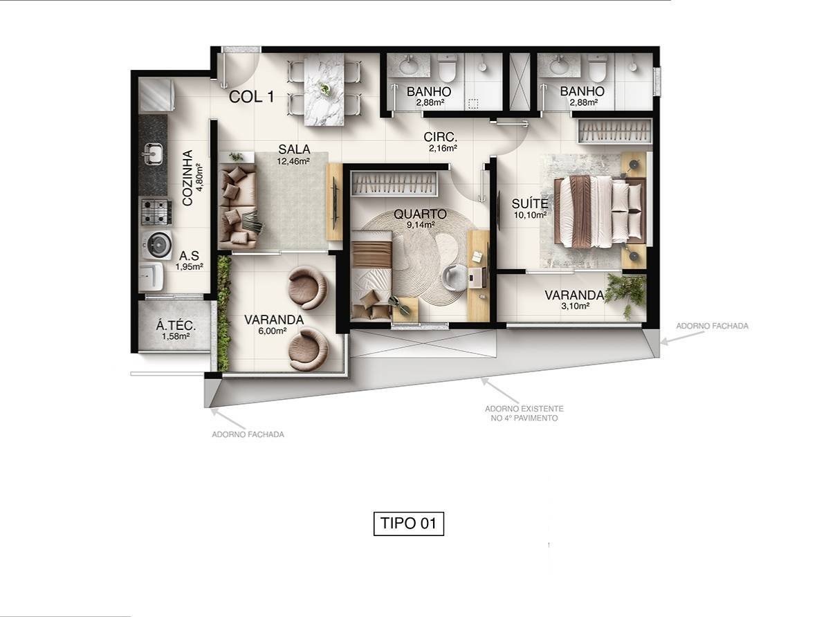 Planta Planta — Macan Residence