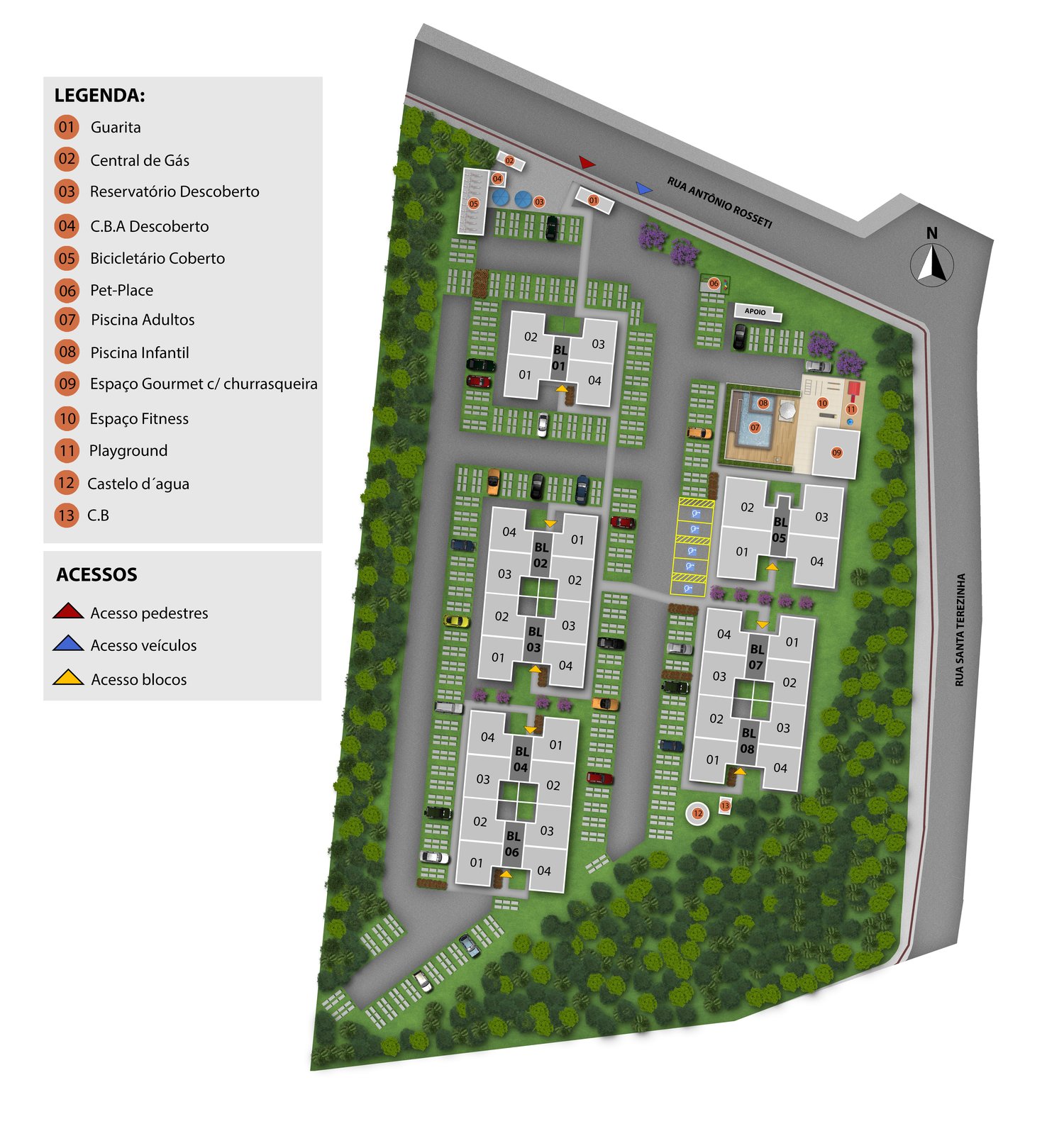Planta 2 Quartos Com Jardim — Empreendimento Residencial