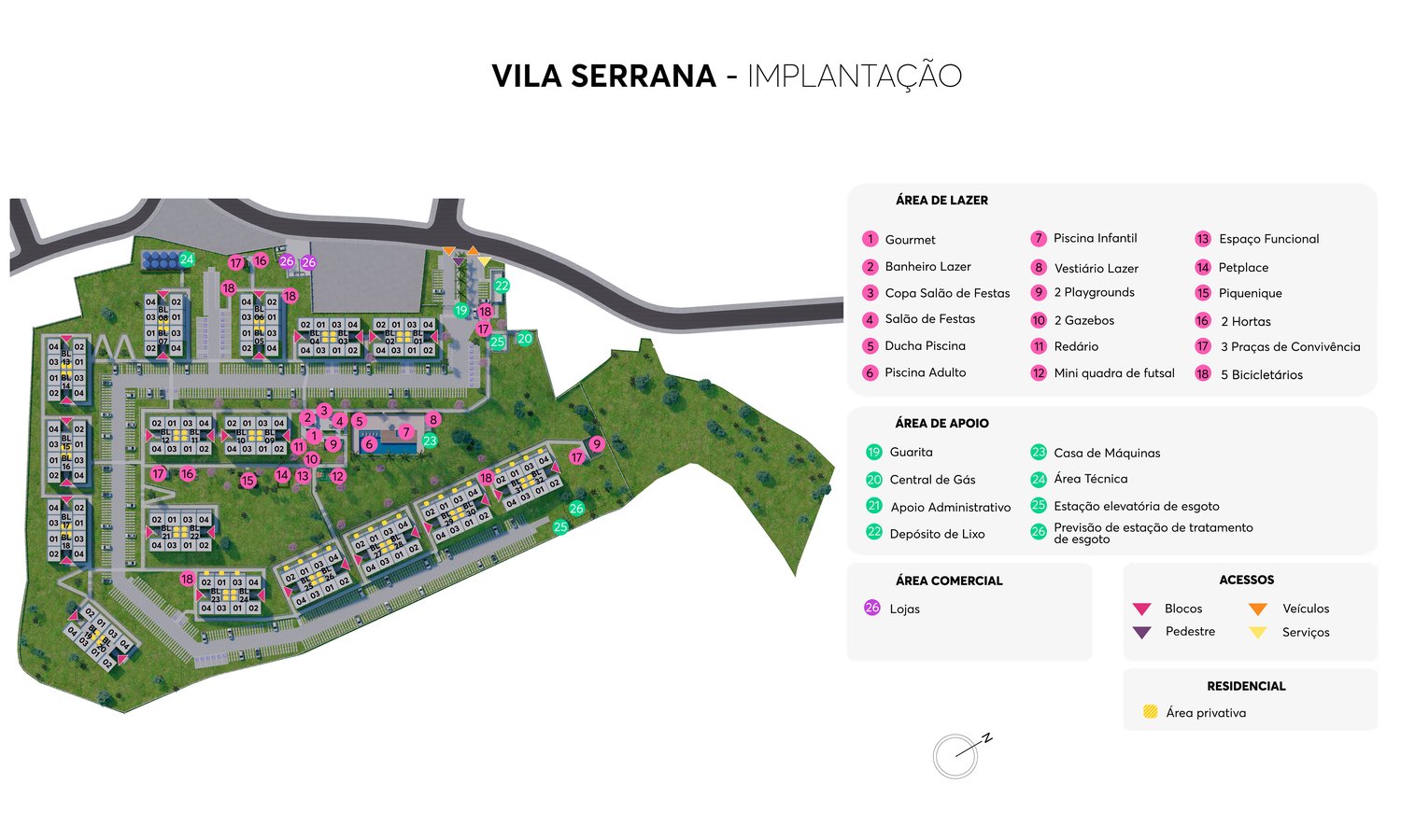 Planta 2 Quartos Com Vaga — Vila Serrana