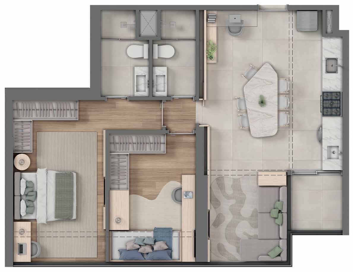 Planta Apartamento — Youniverse