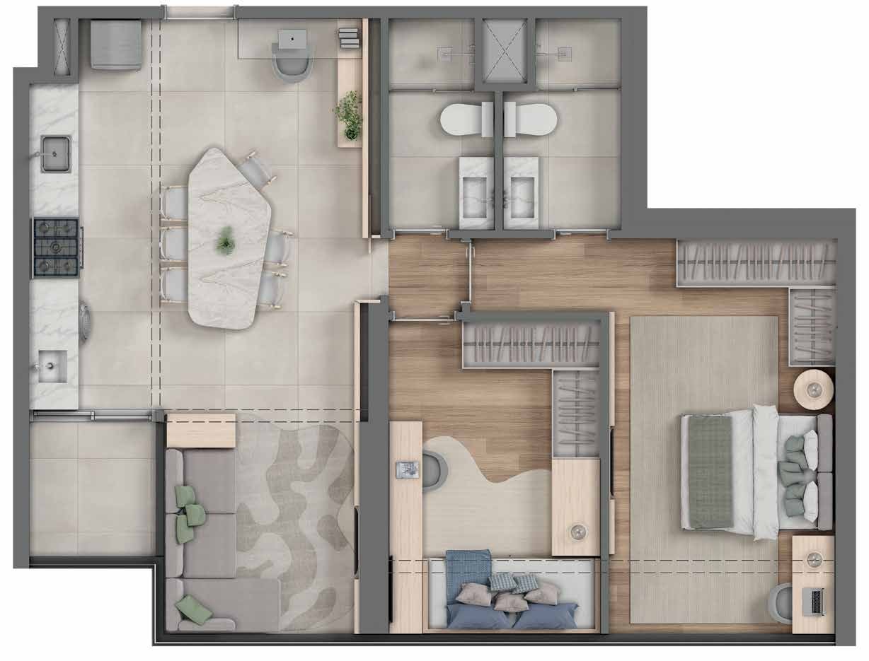 Planta Apartamento — Youniverse